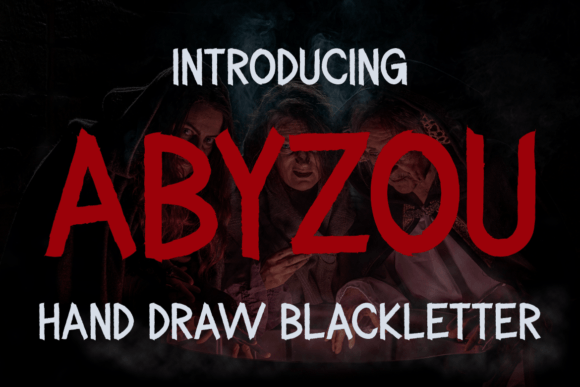 Abyzou Font: Crafting Dark Elegance with Blackletter