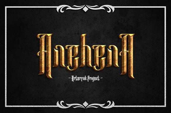 Anehena: The Blackletter Font for Bold, Abstract Branding