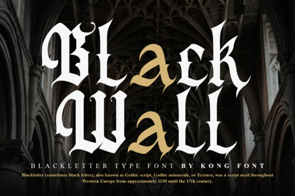 Black Wall: A Bold Blackletter for Modern Branding