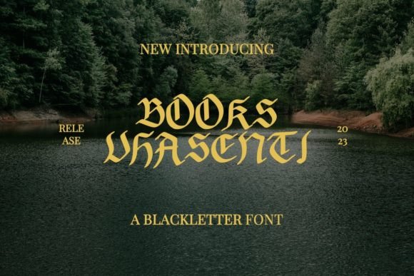 Books Vhasenti: Command Attention with Bold Blackletter Style