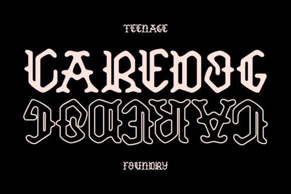 Caredog: The Bold Blackletter Font That Commands Attention