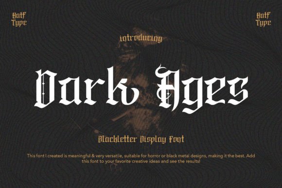 Dark Ages: A Blackletter Font for Modern Storytellers