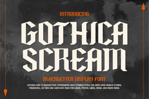 Gothica Scream: The Modern Blackletter Font for Bold Brands