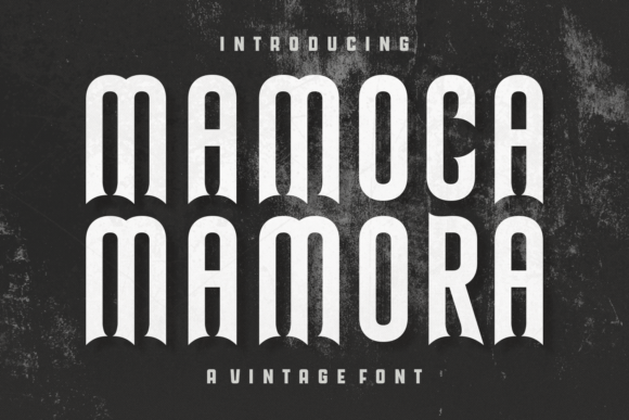 Mamoca Mamora: Crafting Brand Identity with Vintage Blackletter