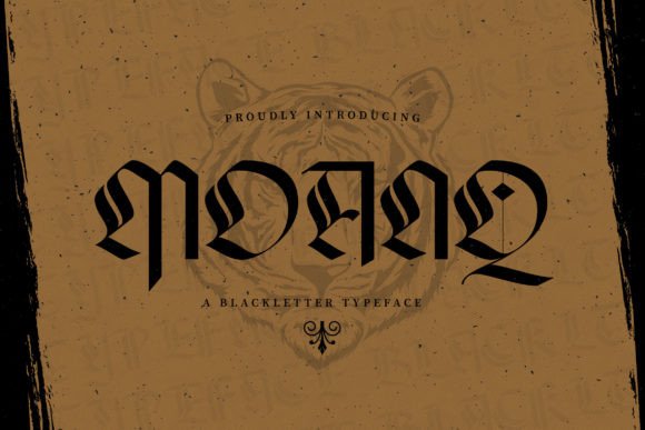 Moanq: A Blackletter Typeface for Bold, Timeless Branding