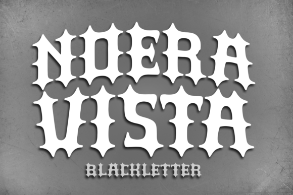 Noera Vista: Elevating Design with Blackletter Strength