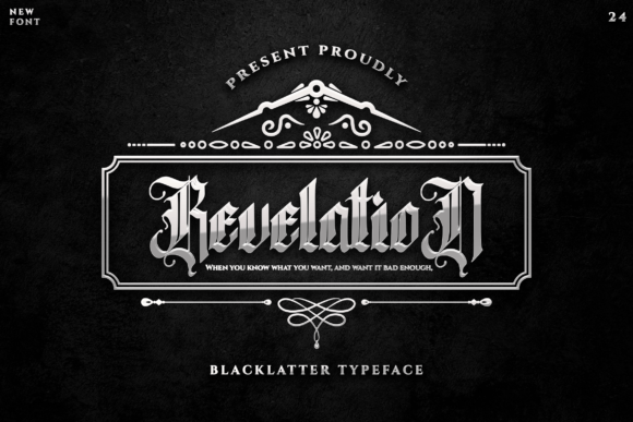 Revelation: The Bold Black Letter Font for Striking Designs