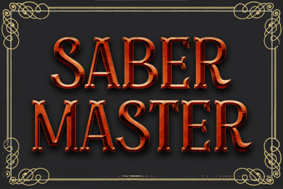 Saber Master: Commanding Attention with Blackletter Authority