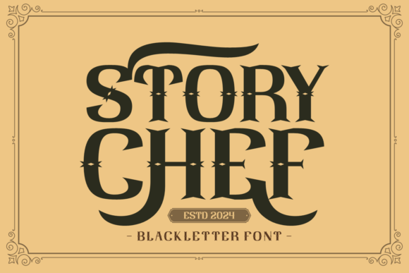 Story Chef: A Typeface with Historical Elegance and Bold Presence