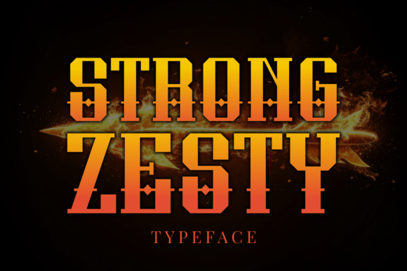 Strong Zesty: A Bold Blackletter for Heritage Branding