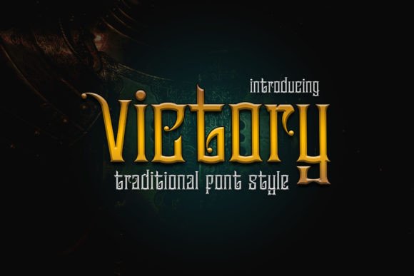 Victory: A Blackletter Font That Commands Attention