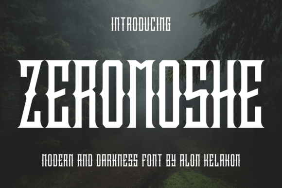 Zeromoshe: Bold Blackletter for Modern Branding